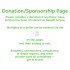 Donation / Sponsorship Page