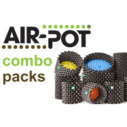 Combo Pack 1+:  Six  1 L Prop Pots and One Each of 4.1 L Seed Tray, 3 L and 9 L Air-Pot Containers