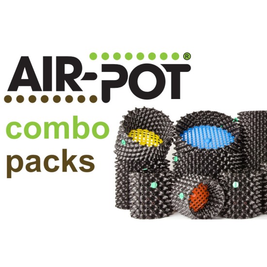 Combo Pack 1: One Each of 1 L Prop Pot, 4.1 L Seed Tray, 3 L and 9 L Air-Pot Containers