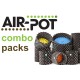 Combo Pack 4: Three Each of  1 L Prop Pot, 3 L, 9 L and 20 L Air-Pot Containers