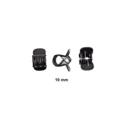 Fifty 10 mm Spring-loaded Clips for Staking Orchid and Similar Showy Flower Stems