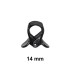Fifty 14 mm Spring-loaded Clips for Staking Orchid and Similar Showy Flower Stems