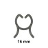 Fifty 16 mm Light Duty Trellis Clips for Staking or Training Orchids and Other Lightweight Plants