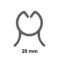 Fifty 20 mm Light Duty Trellis Clips for Staking or Training Orchids and Other Lightweight Plants