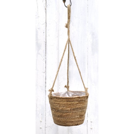 220 mm Woven Natural Grass Maya Hanging Basket - From 1 Unit