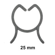 Fifty 25 mm Light Duty Trellis Clips for Staking or Training Orchids and Other Lightweight Plants