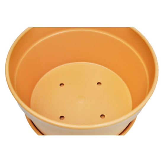 Cottage Pot With Saucer, Squat, 300 mm diameter x 160 mm high - From 1 Unit Pick-Up
