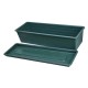Four-Pack of 500 mm Window Boxes With Saucers - Terracotta and/or Heritage Green