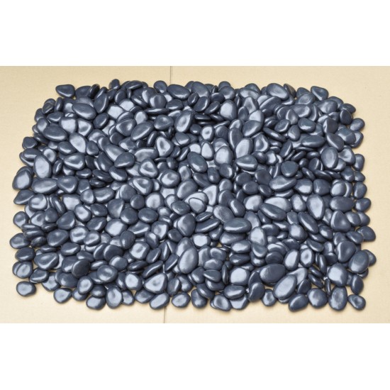 "EnviroPebbles" - Decorative Black and Off-White Pebble Mix for Pots, Window Boxes and Large Planters (per1 kg)
