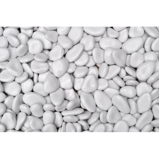 "EnviroPebbles" - Decorative Black and Off-White Pebble Mix for Pots, Window Boxes and Large Planters (per1 kg)