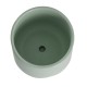 Matte "Sea Foam" Ceramic Pot with Drainage Hole and Attached Base